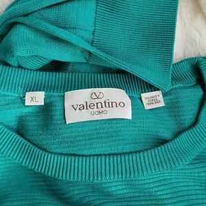 Host Pick 🥂 Vintage Valentino Uomo Teal Sweater